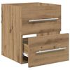 vidaXL Sink Cabinet with Drawer Artisan Oak 15.16 x 16.14 x 18.90 in