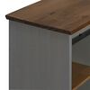 vidaXL Sideboard Grey Solid Pine Wood 31.5x15.7x31.5 in Sideboard