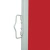 vidaXL Side Awning Red Polyester with PU coating, powder-coated steel