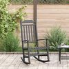 vidaXL Rocking Chair Black 65 x 84 x 114 cm Polyethylene
