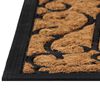 vidaXL Door Mat Black and brown Rubber and Coir 17.7x29.5 in Non-slip