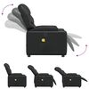 vidaXL Massage Recliner Chair Black