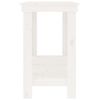 vidaXL Work Bench White 70.9x19.7x31.5" Solid Wood Pine