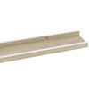 vidaXL Wall Shelf Set of 2 White and Sonoma Oak MDF 45.3x3.5x1.2 in