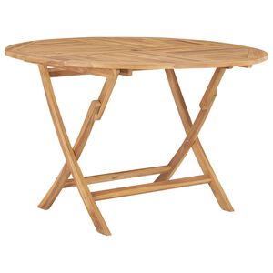 vidaXL Outdoor Table Teak Solid Teak Wood Medium Foldable