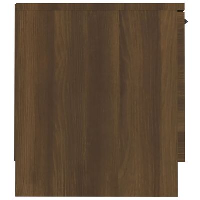 vidaXL TV Stand Brown Oak 55.1"x13.8"x15.7" Engineered Wood