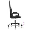 vidaXL Gaming Chair Black and Grey Faux leather, metal, plywood, foam