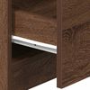 vidaXL Bedside Cabinet Set of 2 Brown Oak Engineered wood