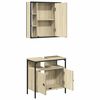 vidaXL Bathroom Furniture Set Sonoma oak