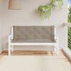 vidaXL Garden Bench Cushion Set of 2 Taupe Oxford fabric (100% polyester)