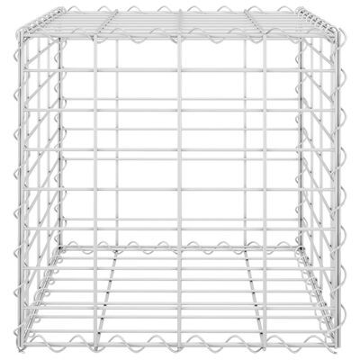 vidaXL Cube Gabion Raised Bed Steel Wire 15.7"x15.7"x15.7"