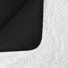 vidaXL Quilt Black and White Polyester Microfiber 67x83 in Reversible