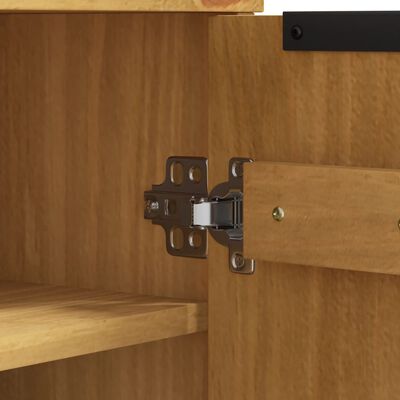 vidaXL Shoe Cabinet FLAM 23.4"x13.8"x42.1" Solid Wood Pine