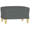 vidaXL Sofa Set Dark Gray Fabric (100% polyester), metal, textilene, plywood