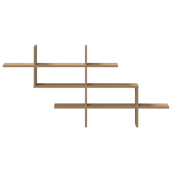 vidaXL Wall Shelf Artisian Oak 49.0x7.1x23.8" Engineered Wood