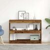 vidaXL Bookcase Old wood 39.37 x 11.81 x 28.35 in Engineered Wood