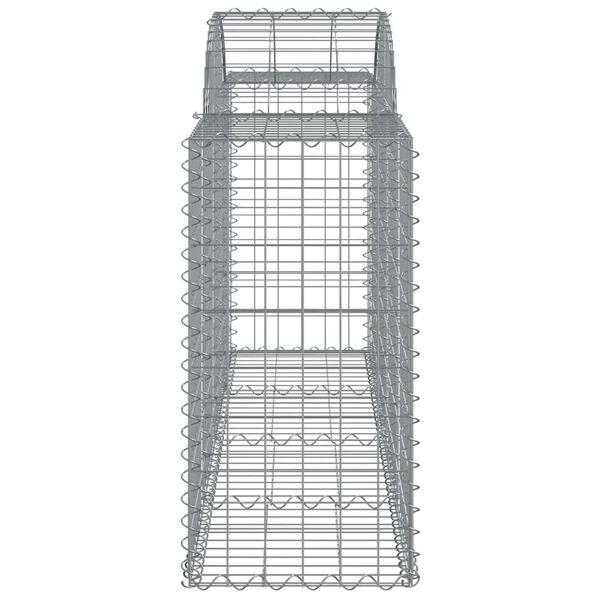 vidaXL Gabion Basket Silver Galvanized iron 78.7 x 19.7 in Durable