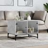 vidaXL Coffee Table Concrete grey Engineered wood Standard Coffee Table