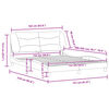 vidaXL Bed Frame without Mattress "Hvar" Light Gray 59.8"x79.9" Fabric