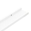 vidaXL Frame Ledge Shelf Set of 2 White MDF 31.5 in long Wall mounting
