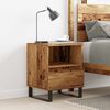 vidaXL Bedside Cabinet Old wood Engineered wood Medium Bedside Cabinet