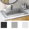 vidaXL Granite Basin 23.62x17.72x4.72" Grey