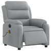 vidaXL Electric Massage Recliner Chair Light Grey