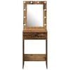 vidaXL Dressing Table Old Wood 50 x 41 x 135 cm Engineered wood