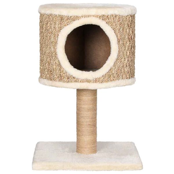 vidaXL Cat Tree Beige Flakeboard Compact Durable Cat Tree Square