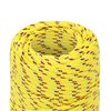 vidaXL Boat Rope Yellow 0.08 " 328.1 ' Polypropylene
