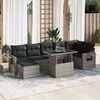 vidaXL Garden Sofa Set Grey