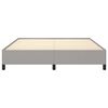 vidaXL Bed Frame Light Gray 100% polyester fabric, plywood, engineered wood