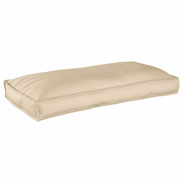 vidaXL Cushion Beige 47.24 x 23.62 x 4.72 in Oxford Fabric
