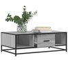 vidaXL Coffee Table Grey Sonoma Engineered Wood, Metal