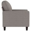 vidaXL Sofa Chair Taupe Polyester, Metal, Textilene 23.6 in seat width
