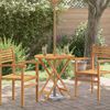 vidaXL Garden Table Natural Wood Solid eucalyptus wood Small Foldable