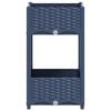 vidaXL Raised Bed Blue grey Polypropylene 15.7 in x 15.7 in x 28.0 in