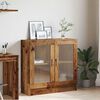 vidaXL Book Cabinet Old wood Engineered wood Medium Book Cabinet