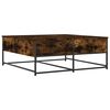 vidaXL Coffee Table Smoked Oak Engineered wood, metal