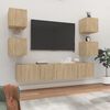 vidaXL TV Cabinet Set Set of 6 Sonoma Oak Engineered wood Medium