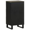 vidaXL Sideboard Black Solid mango wood, engineered wood, metal Compact