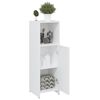 vidaXL Bathroom Cabinet White Engineered wood Standard Bathroom Cabinet
