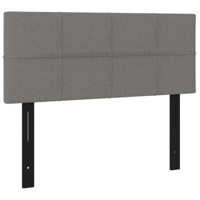 vidaXL Headboard Dark Gray 39.4"x2"x30.7"/34.6" Fabric