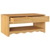 vidaXL Coffee Table Drammen Oak 99 x 55 x 45 cm Solid pine wood