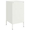 vidaXL Bedside Cabinet Set of 2 White Cold-rolled steel