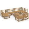 vidaXL Garden Lounge Set Honey brown Solid pinewood Large Modular