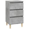 vidaXL Bedside Cabinet Concrete Grey Engineered Wood Medium