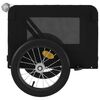 vidaXL Pet Bike Trailer Black Oxford fabric, Iron, PVC For Small Dogs