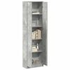 vidaXL Wardrobe Concrete Grey 21.65 x 9.84 x 74.41 in Engineered Wood