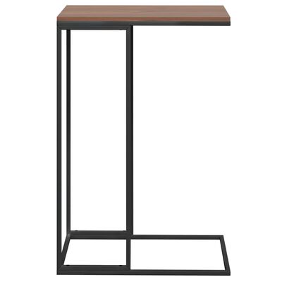 vidaXL Side Table Black 15.7"x11.8"x23.2" Engineered Wood
